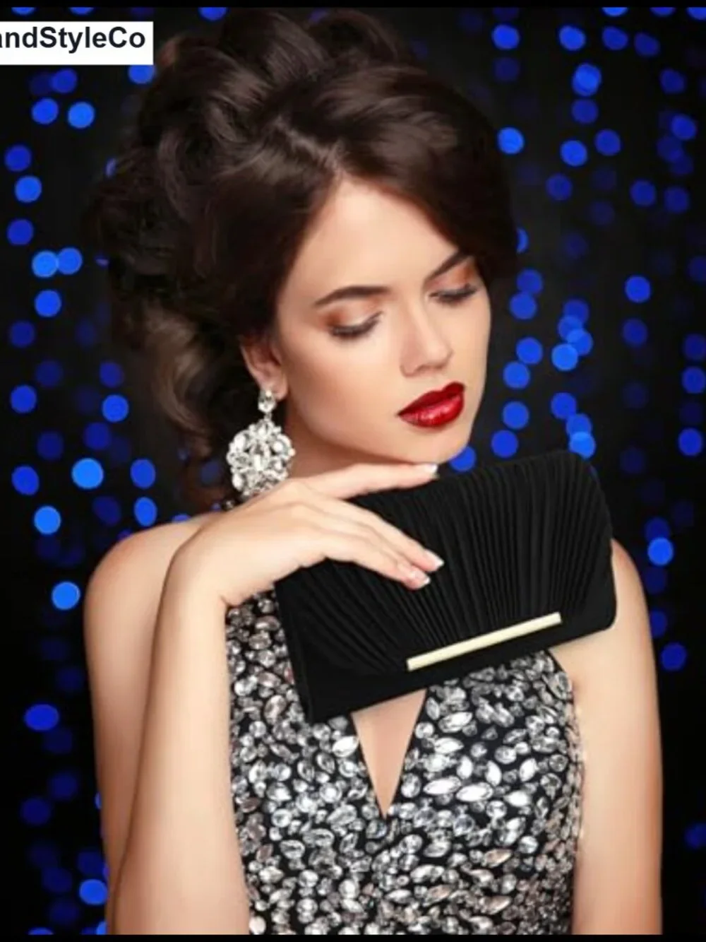 Women Envelope Clutch Evening Bag Formal Party Crossbody